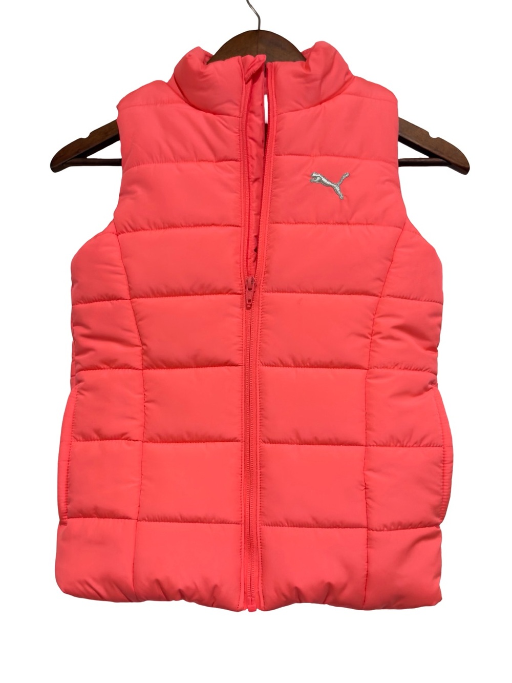 Puma Coral Quilted Sleeveless Puffer Vest